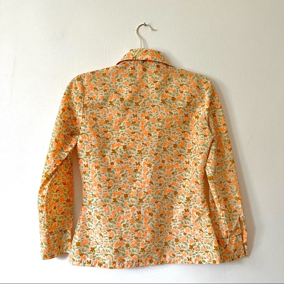 Vintage 70s floral button up shirt - Picture 2 of 3